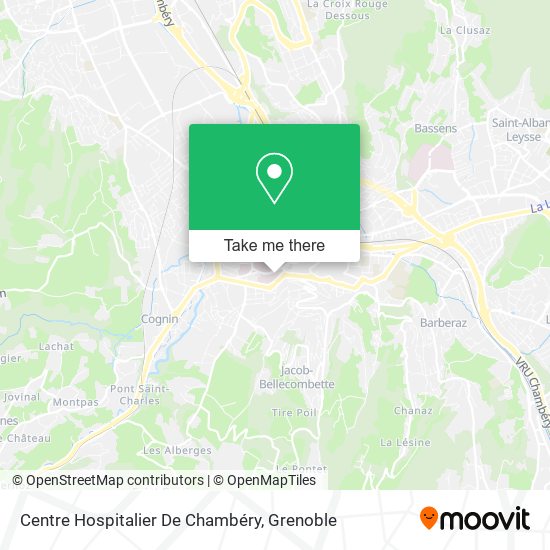 Centre Hospitalier De Chambéry map