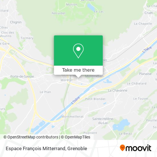 Espace François Mitterrand map