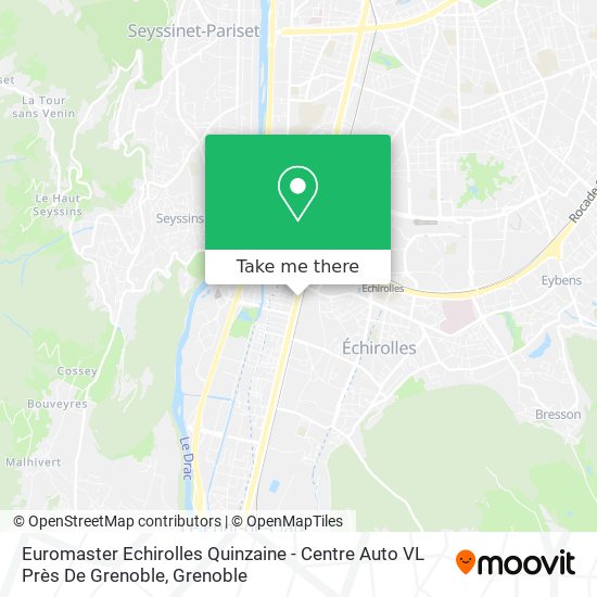 Euromaster Echirolles Quinzaine - Centre Auto VL Près De Grenoble map