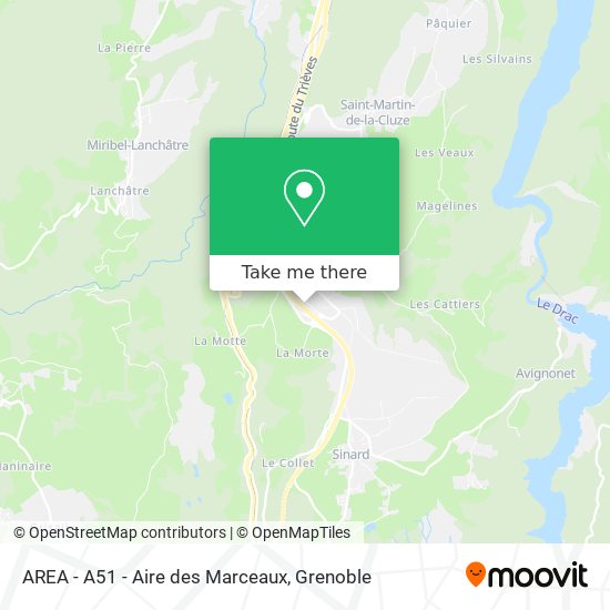 AREA - A51 - Aire des Marceaux map