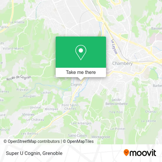 Super U Cognin map