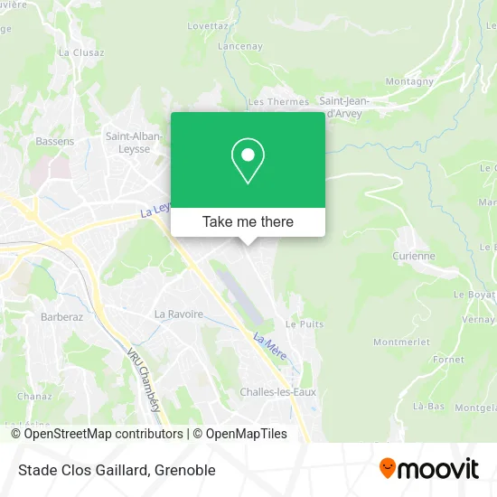 Stade Clos Gaillard map