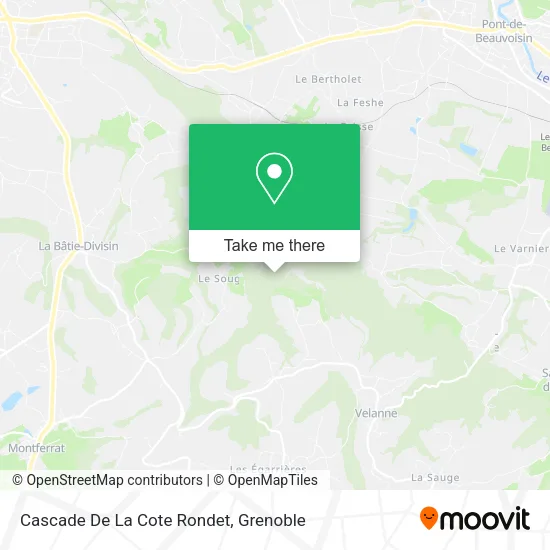 Cascade De La Cote Rondet map