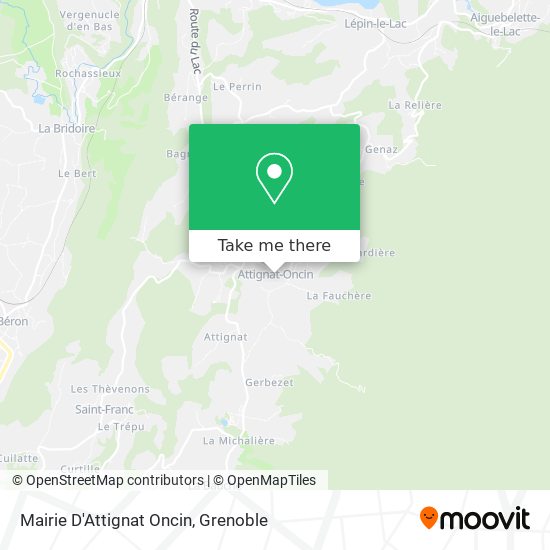 Mairie D'Attignat Oncin map
