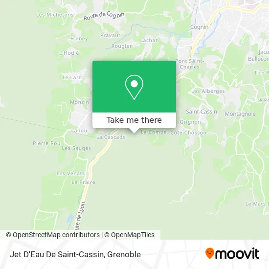 Jet D'Eau De Saint-Cassin map