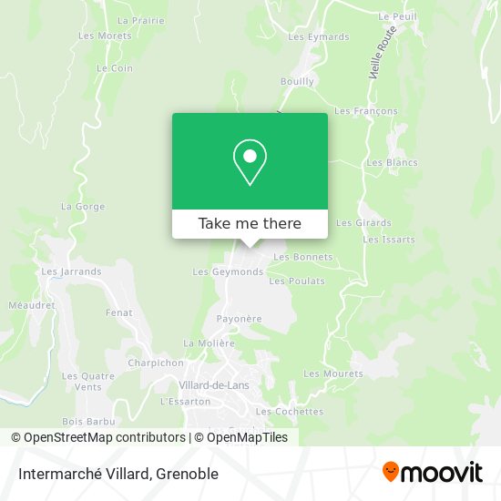 Intermarché Villard map
