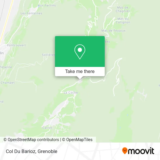 Col Du Barioz map