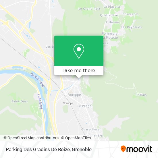 Mapa Parking Des Gradins De Roize
