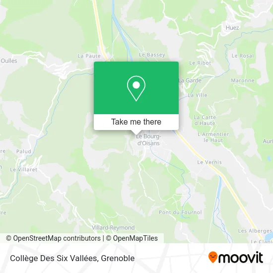 Collège Des Six Vallées map