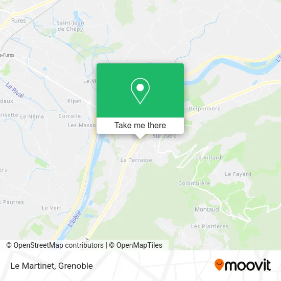 Le Martinet map