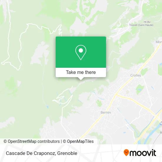 Cascade De Craponoz map