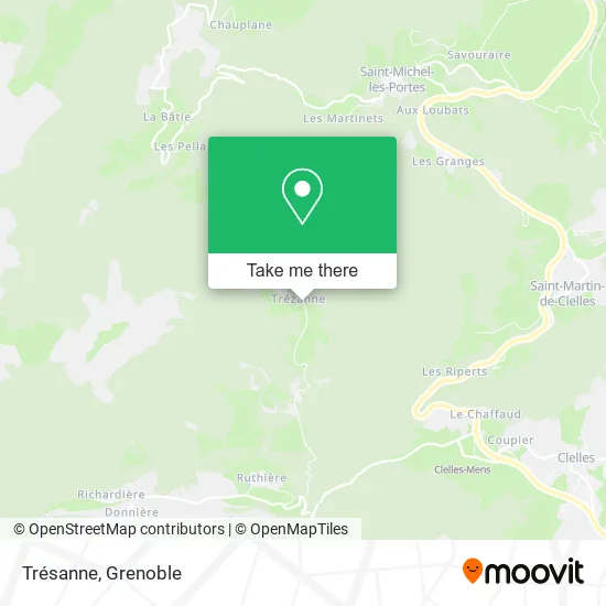 Trésanne map