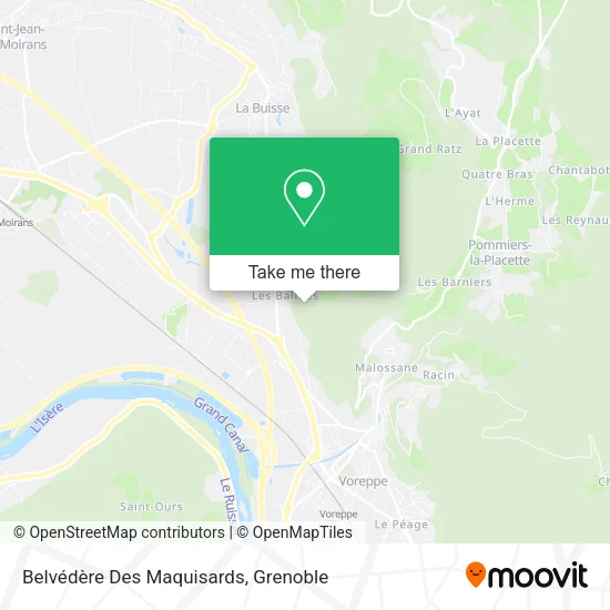 Belvédère Des Maquisards map