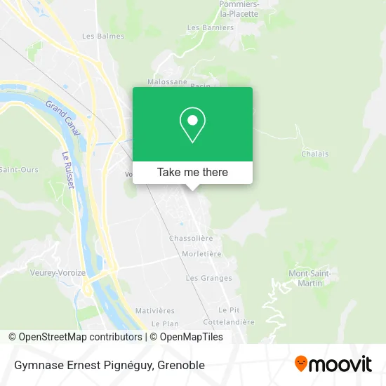 Gymnase Ernest Pignéguy map