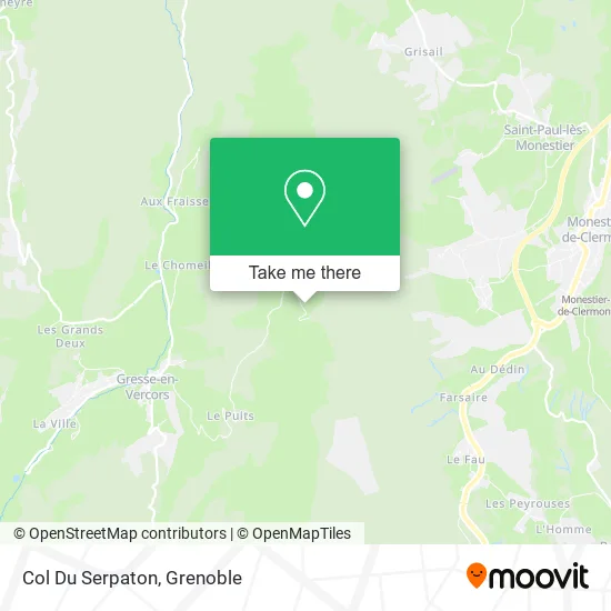 Col Du Serpaton map