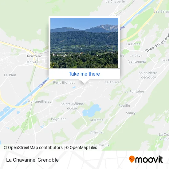 La Chavanne map