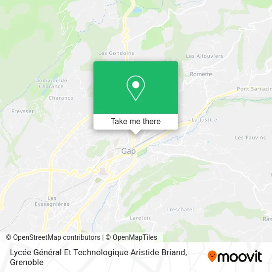 Lycée Général Et Technologique Aristide Briand map