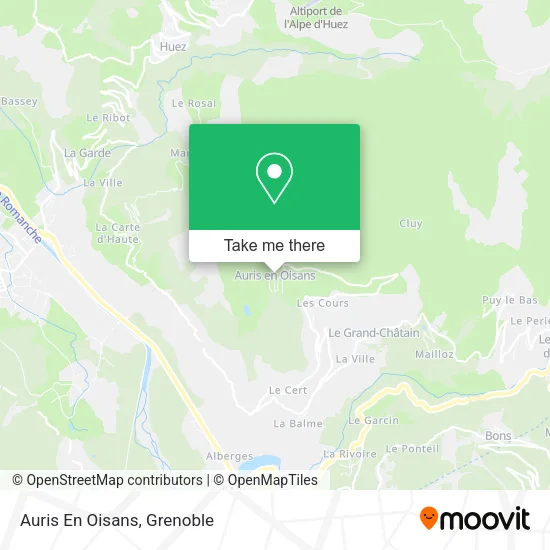Auris En Oisans map