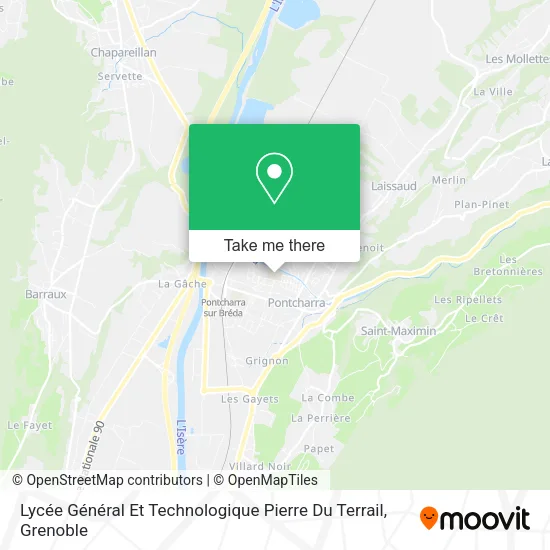 Lycée Général Et Technologique Pierre Du Terrail map