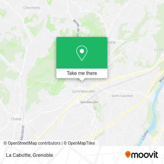 La Cabotte map