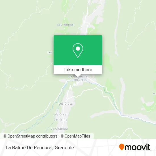 La Balme De Rencurel map