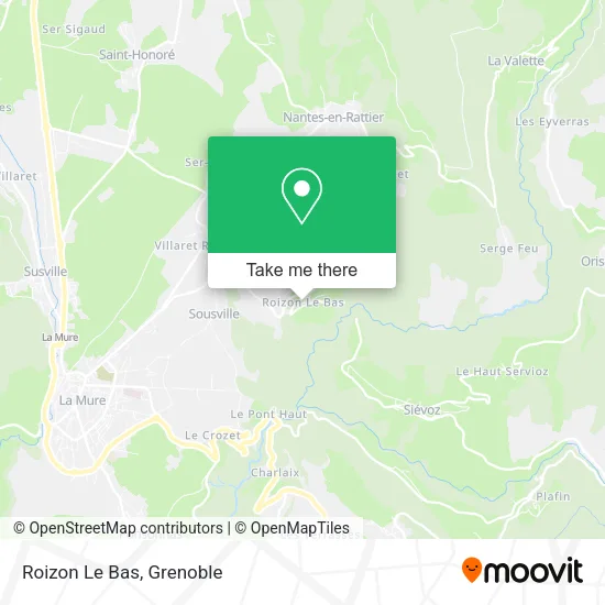 Roizon Le Bas map