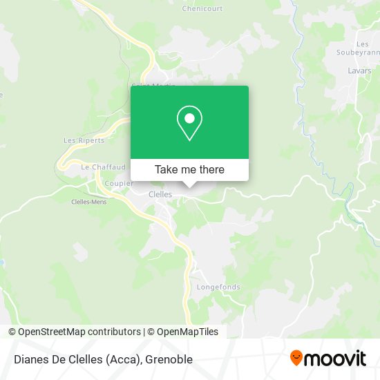 Dianes De Clelles (Acca) map