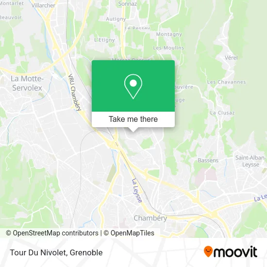 Tour Du Nivolet map