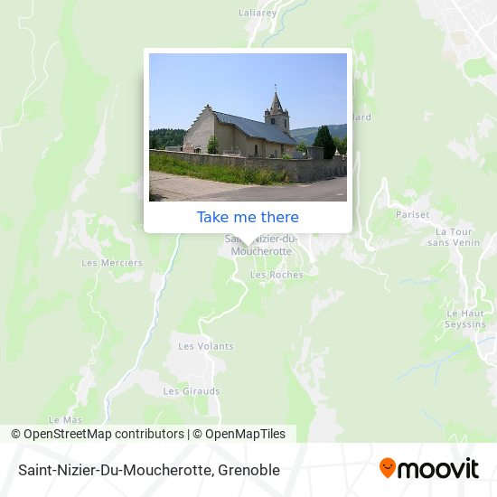 Mapa Saint-Nizier-Du-Moucherotte