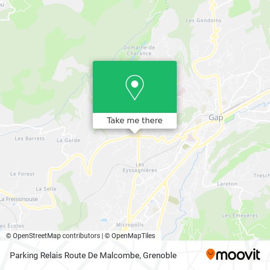 Parking Relais Route De Malcombe map