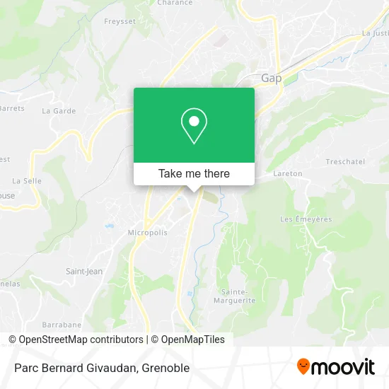 Parc Bernard Givaudan map