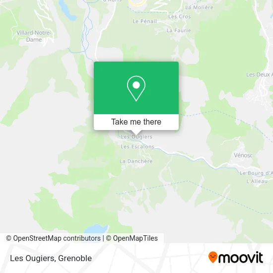 Les Ougiers map