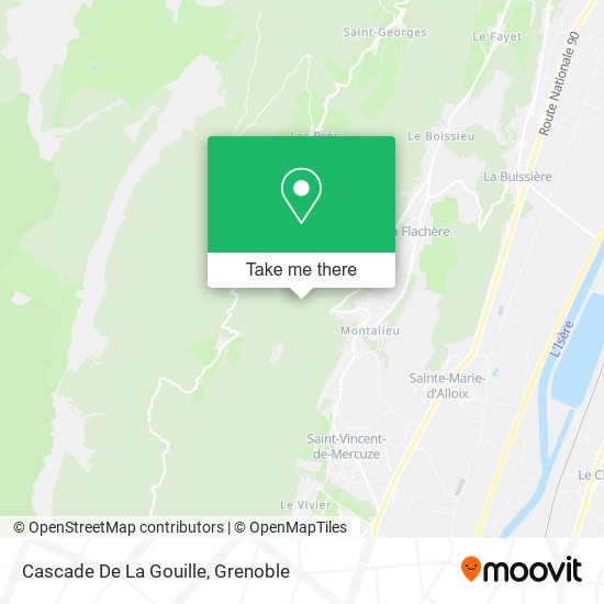 Cascade De La Gouille map