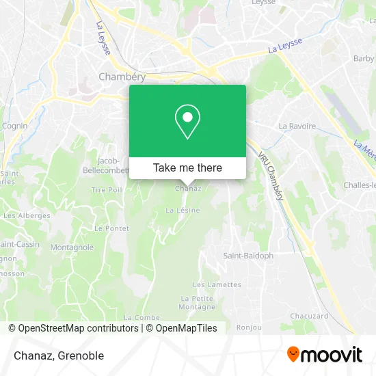 Chanaz map