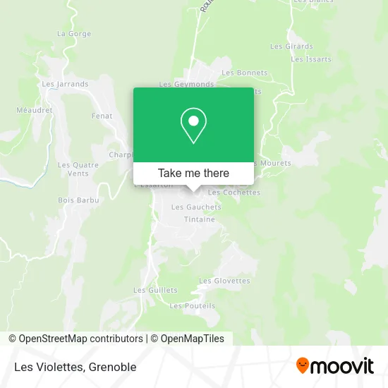 Les Violettes map