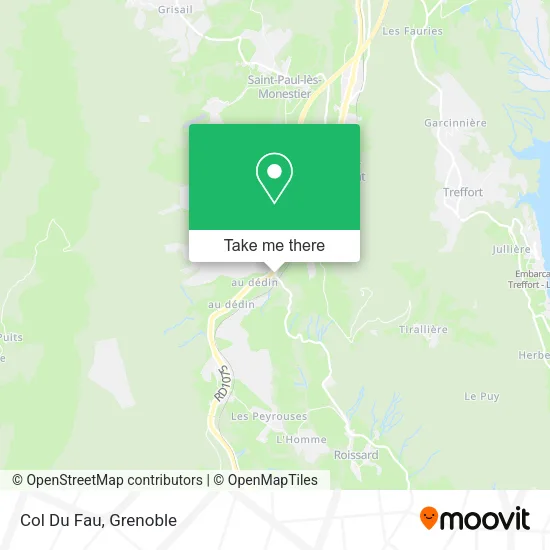 Col Du Fau map