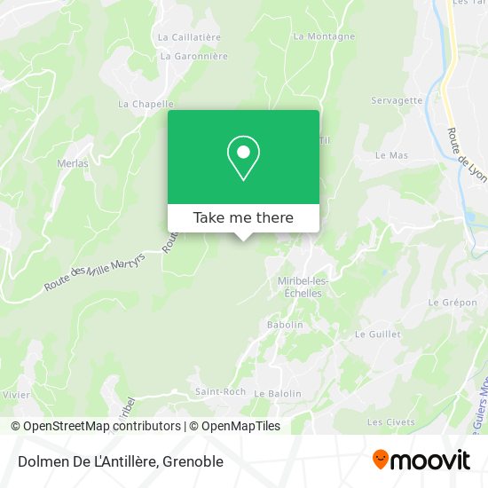 Dolmen De L'Antillère map