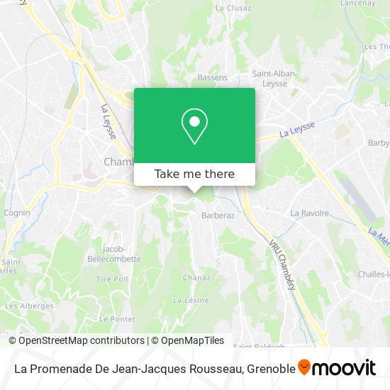 La Promenade De Jean-Jacques Rousseau map