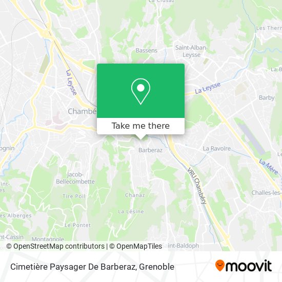 Cimetière Paysager De Barberaz map