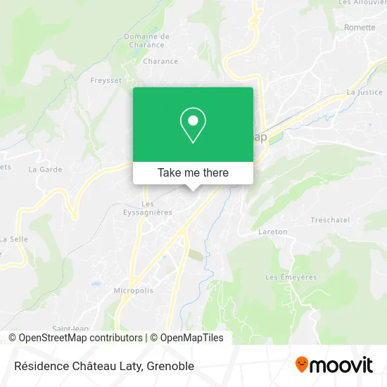 Résidence Château Laty map