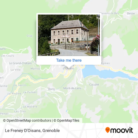 Le Freney D'Oisans map