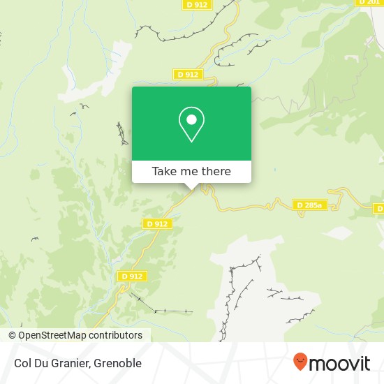 Col Du Granier map