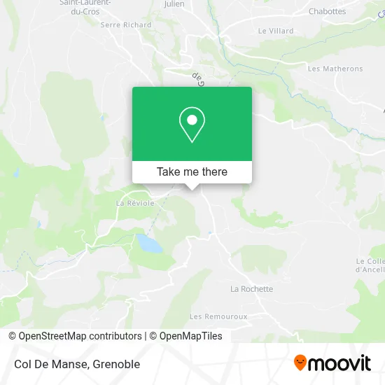 Col De Manse map