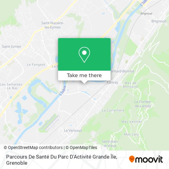 Parcours De Santé Du Parc D'Activité Grande Île map