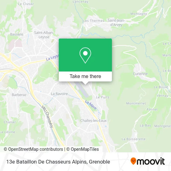 13e Bataillon De Chasseurs Alpins map
