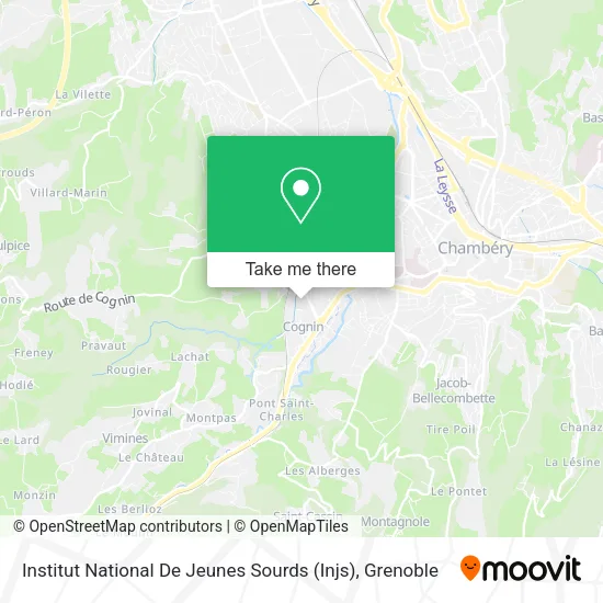 Institut National De Jeunes Sourds (Injs) map