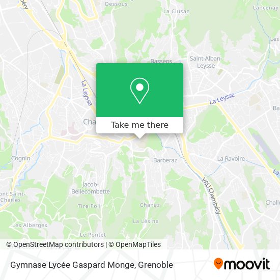 Gymnase Lycée Gaspard Monge map