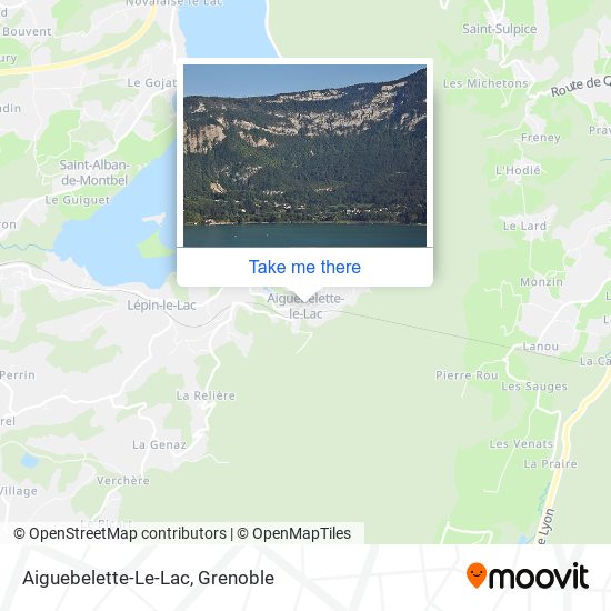 Mapa Aiguebelette-Le-Lac