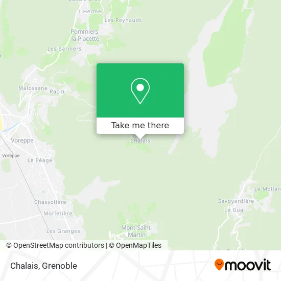 Chalais map