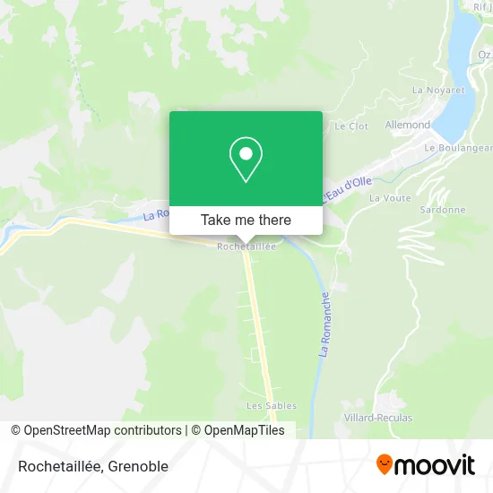 Rochetaillée map